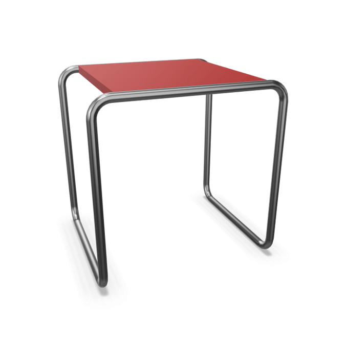 Thonet - B9 Bijzettafel - gelakt tomatenrood (RAL 3013) - a (45 x 45 x 39 cm)
