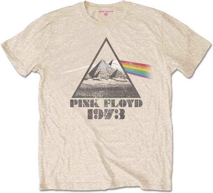 Pink Floyd - Pyramids Heren Tshirt - S - Geel