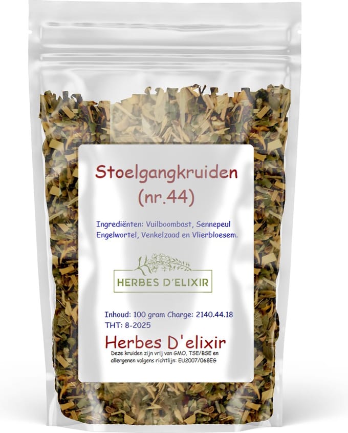 Herbes D'elixir Stoelgang Kruiden - Kruidenthee - 100 Gram - Losse Kruiden