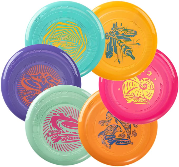 FRISBEE Go Lichte Kleurrijke Frisbee Set 22,86 cm - 70g - 6 stuks