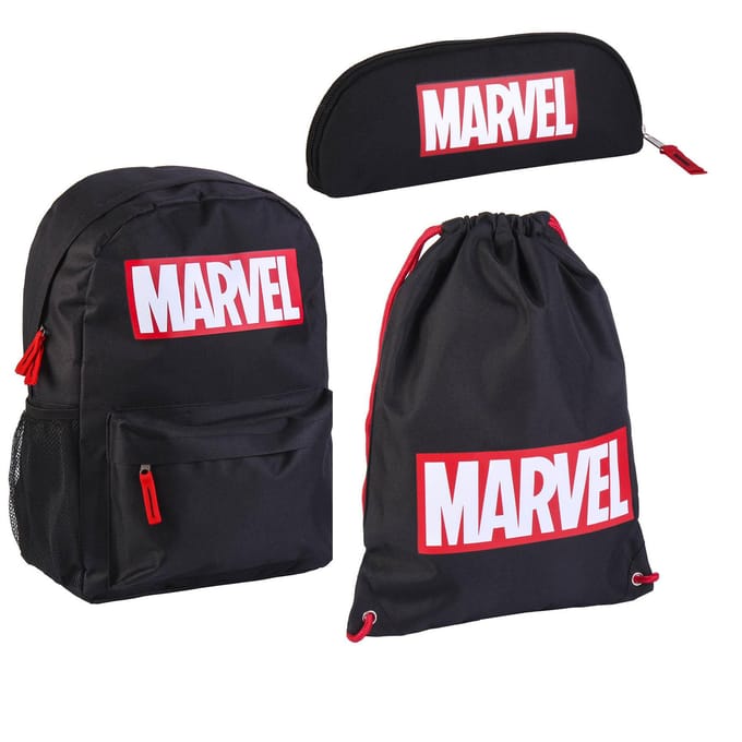 Marvel Rugzak met Gymtas en Etui - Set voor Jongens