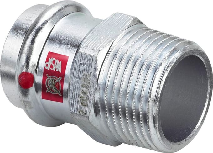 Viega Prestabo transition 54 x 2" sleeve/nipple galvanized steel