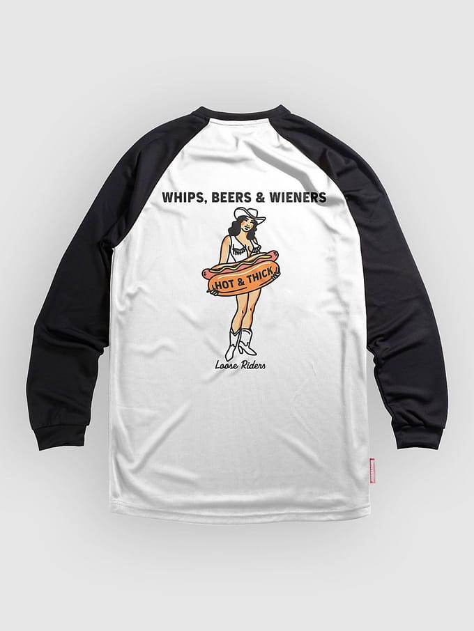 Loose Riders Hot & Thick Long Sleeve Jersey wit