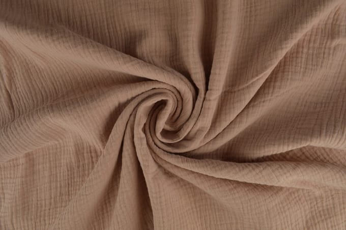 10 meter double gauze - Dusky roze - 100% katoen