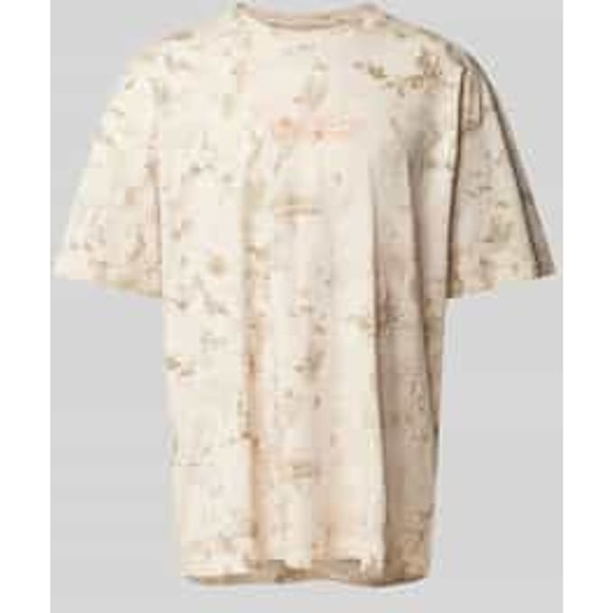 T-shirt met labelprint, model 'MUSCARI'
