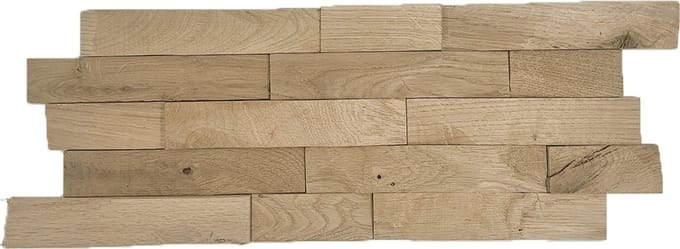 Houtstrip Eiken Plank FSC Interlock 3D Naturel Bruin