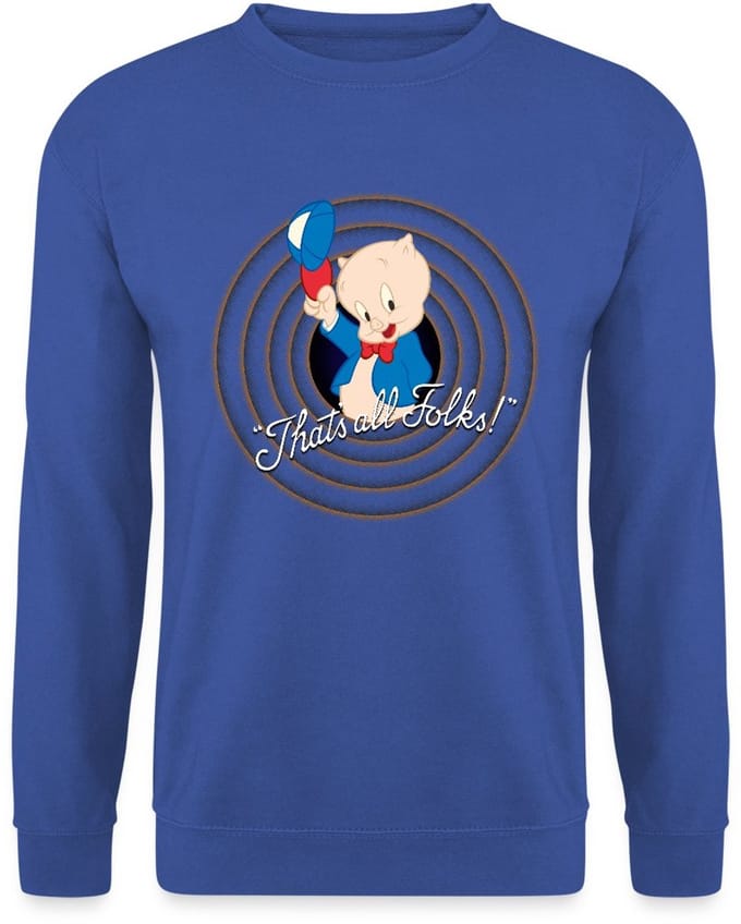 Looney Tunes Porky Pig Sweater Heren