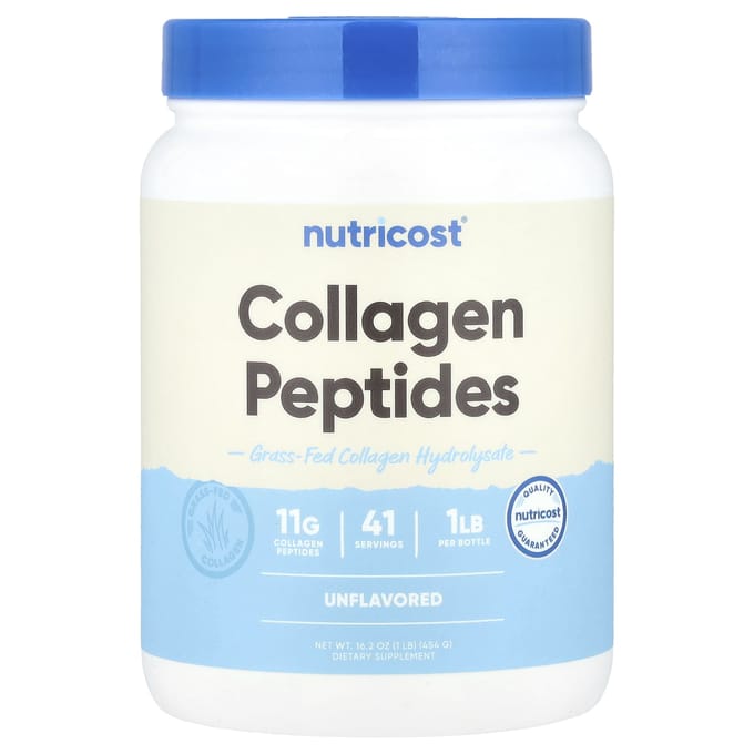Nutricost, collageenhydrolysaat, ongeflavoreerd, 464 gram (454 gr)