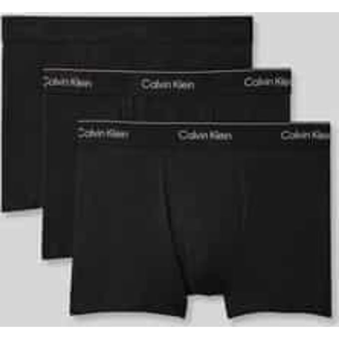 regular fit trunks van katoenmix in set van 3