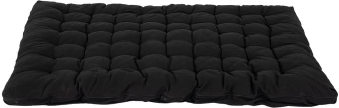 Matras - 190x135cm Katoen en polyester Opvouwbaar Gewatteerd - Zwart