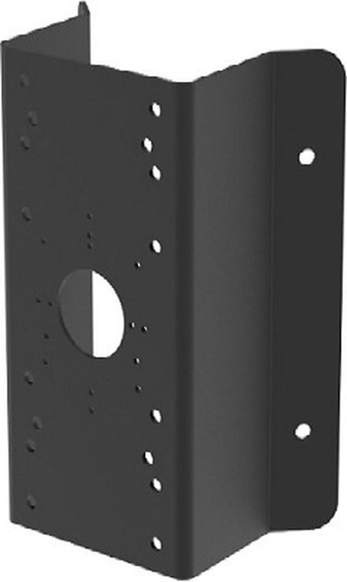Hikvision DS-1276ZJ-SUS-B Zwarte hoek muursteun van metaal