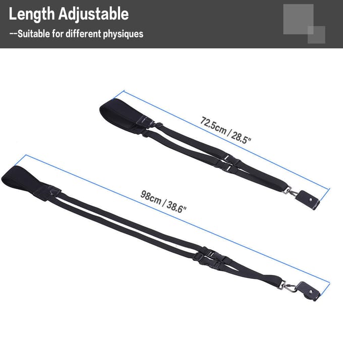 Sangle de poignet professionnelle pour appareil photo à dégagement rapide, sangle d'épaule et de cou OT black