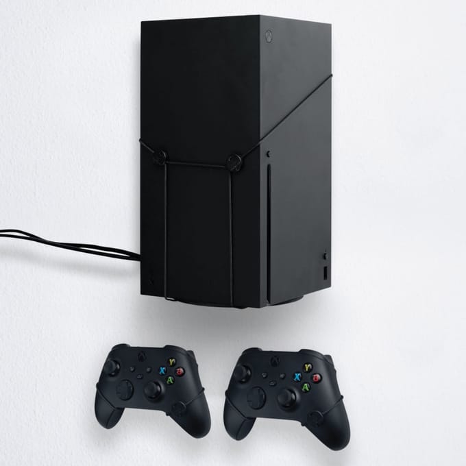 Floating Grip Xbox Series X Wall Mount Standard Bundle - Black - Miscellaneous Accessoires voor spelconsole - Microsoft Xbox Series X