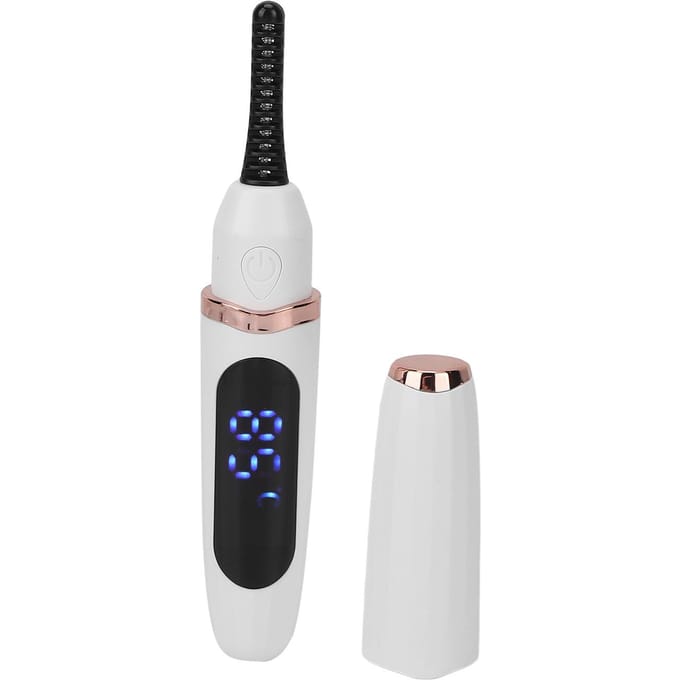 Elektrische Wimperkruller Handheld USB Opladen Intelligente Temperatuurregeling Elektrische Verwarming wit