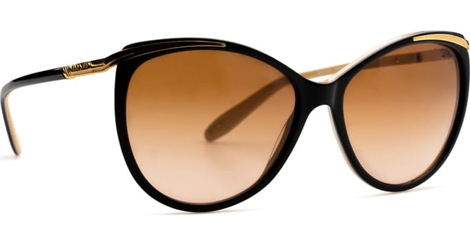 Ralph by Ralph Lauren Cat Eye Dames Donkerbruin Bruin Oranje Kleurverloop Zonnebril