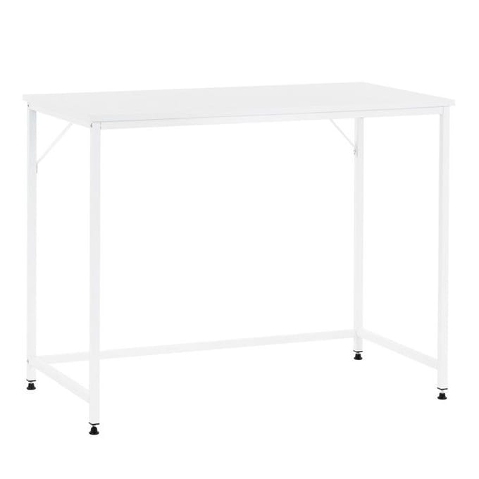 Bureau – Werkbureau – Computer Bureau – Bureautafel – Opklapbaar – 100 X 50 X 76 CM – 50 Kg - industriële - Wit