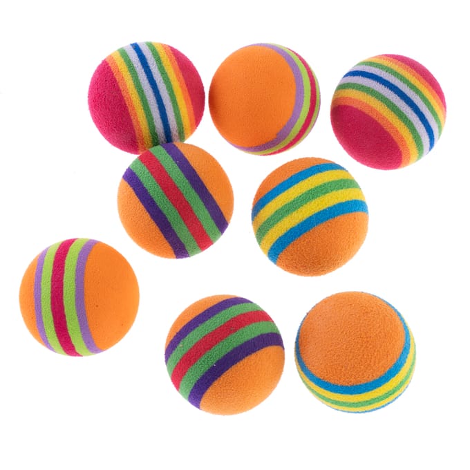 zooplus Basics speelballenset voor katten 8 stuks