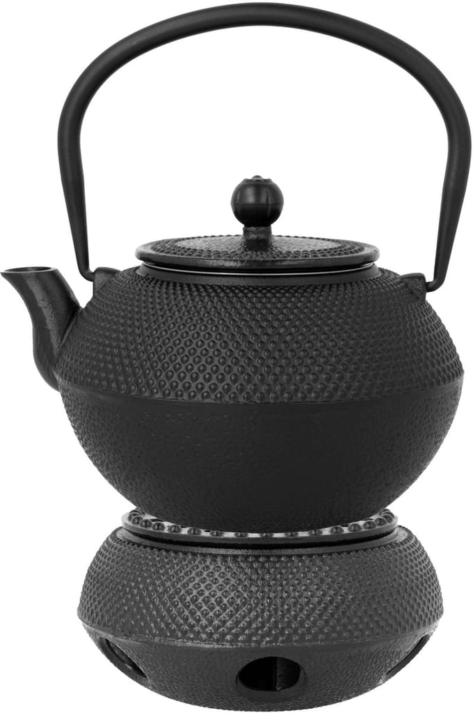 Brunbeste Gietijzeren Theeset met Warmer – 0,85 L