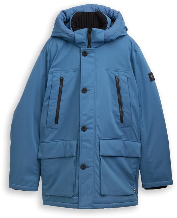 Tom Tailor - Arctic parka met afneembare capuchon - Maat S - real teal blue