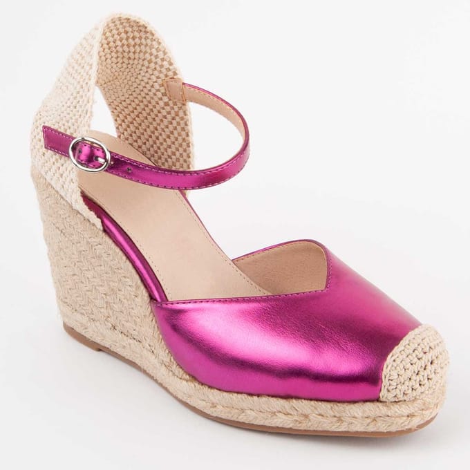 Alpargata De Cuña Para Mujer. Montevita Balenci4 102988 39 fuchsia