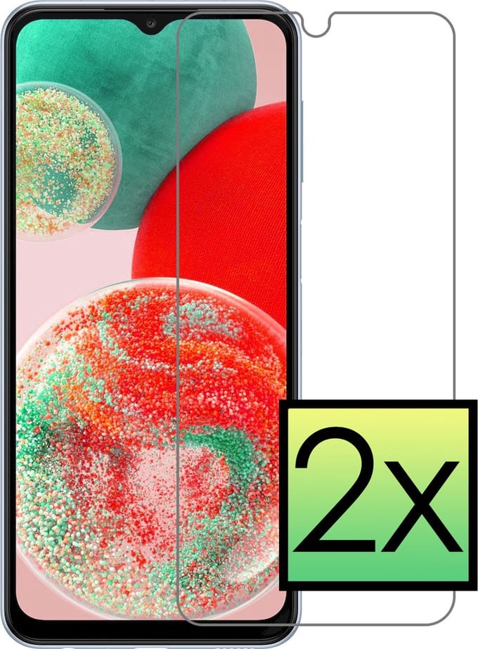 Screenprotector - 2 Stuks - Geschikt voor Samsung Galaxy A23 - Extra Sterk - Beschermglas - Gehard Glas - Tempered Glass - Screen Protector - Bescherm Cover