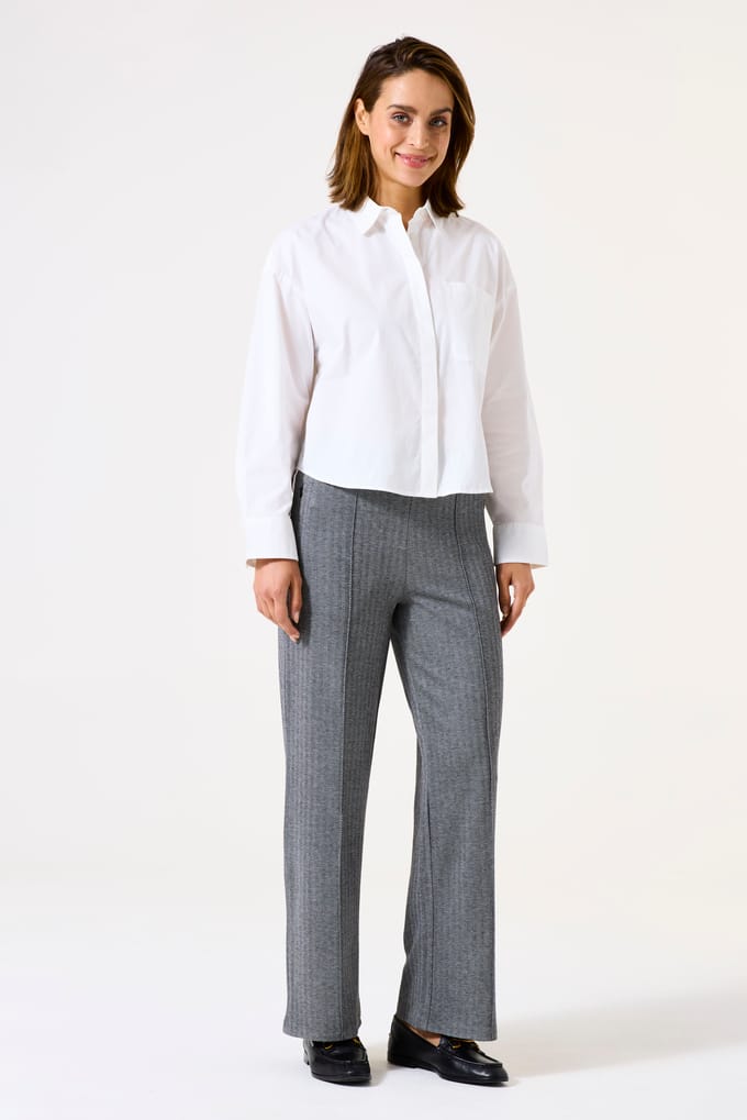 GARCIA Z0051 Dames Straight Fit Broek Grijs