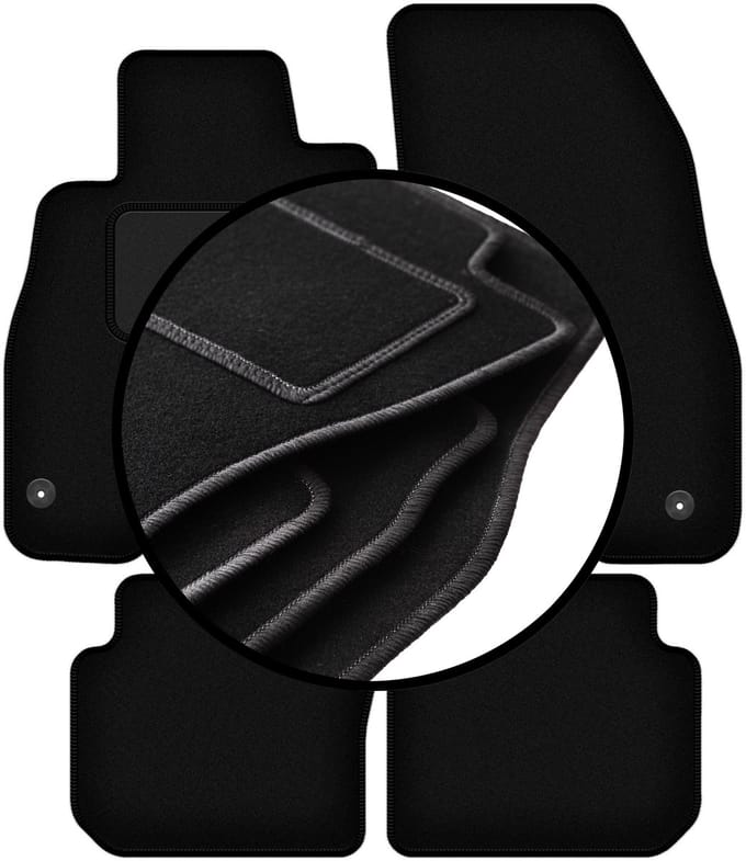 Complete set veloursmatten voor: Fiat Punto 12' hatchback (2012-2018)
