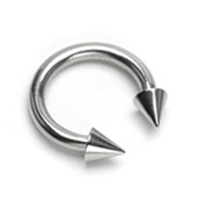 Horseshoe punt 1.2x8x4 mm - zilver - LMPiercings