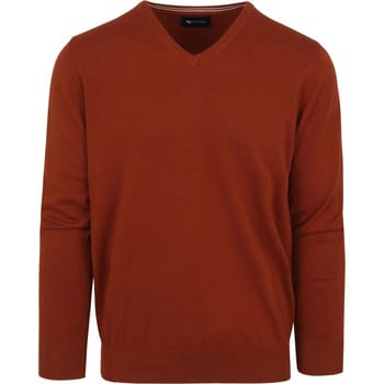 Sweaters Suitable Pullover Vini V-Hals Oranje