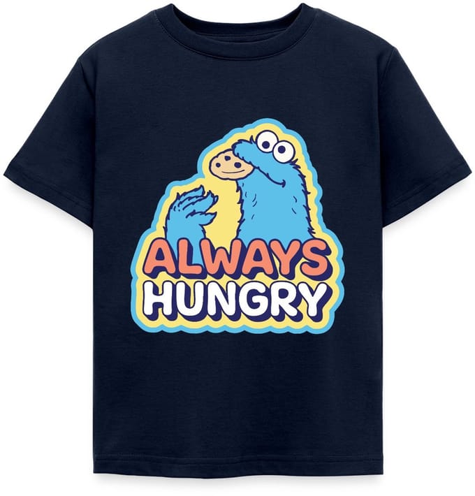 Sesamstraat Koekiemonster Altijd Hongerig T-Shirt Kinderen