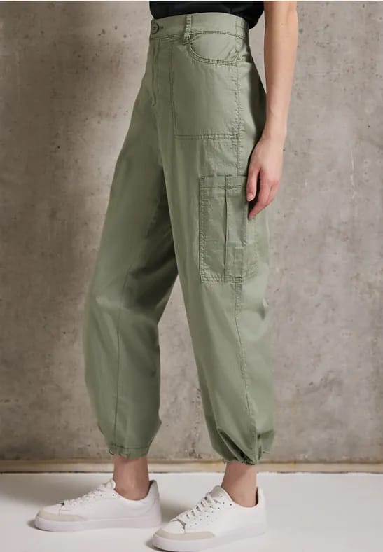 Papertouch broek met rechte pijpen