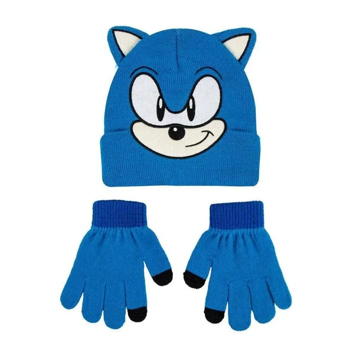 Muts + handschoenen kind Cerda Sonic The Hedgehog