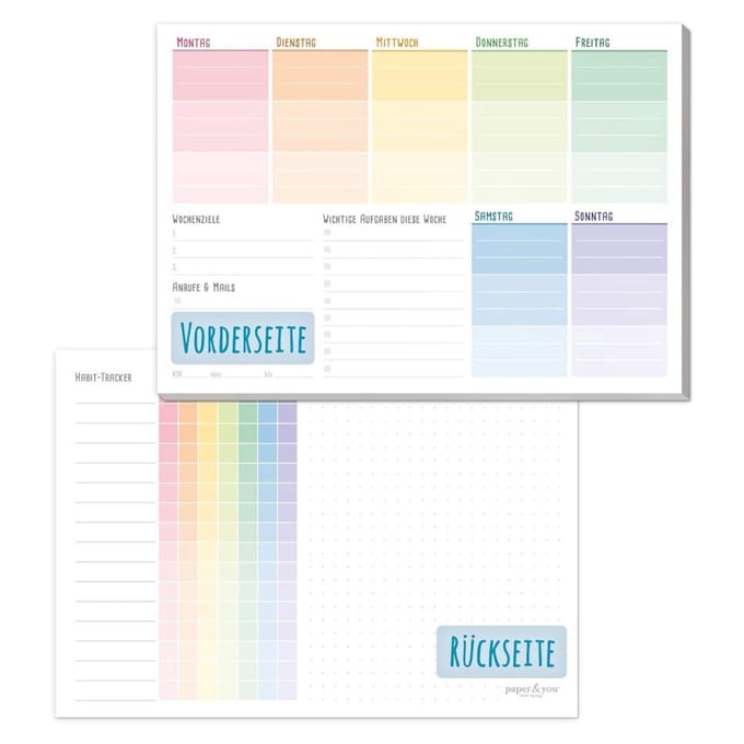 MRKK® Studieplanner - Huiswerkplanner - Schoolplanner
