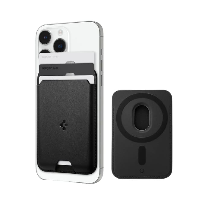 Spigen geschikt voor MagSafe Cardholder Valentinus geschikt voor iPhone - 3 kaarten - Black