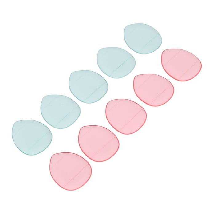 10 stuks Vinger Make-up Spons Zacht Elastisch Cosmetische Vinger Poeder Spons voor Foundation Concealer BB white
