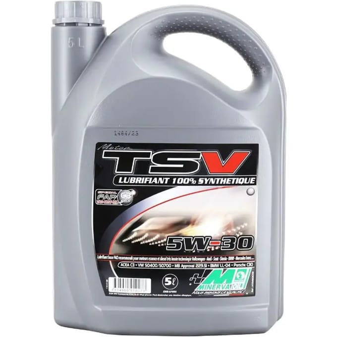 Motorfiets motorolie Minerva Oil 5W30 100% Fap