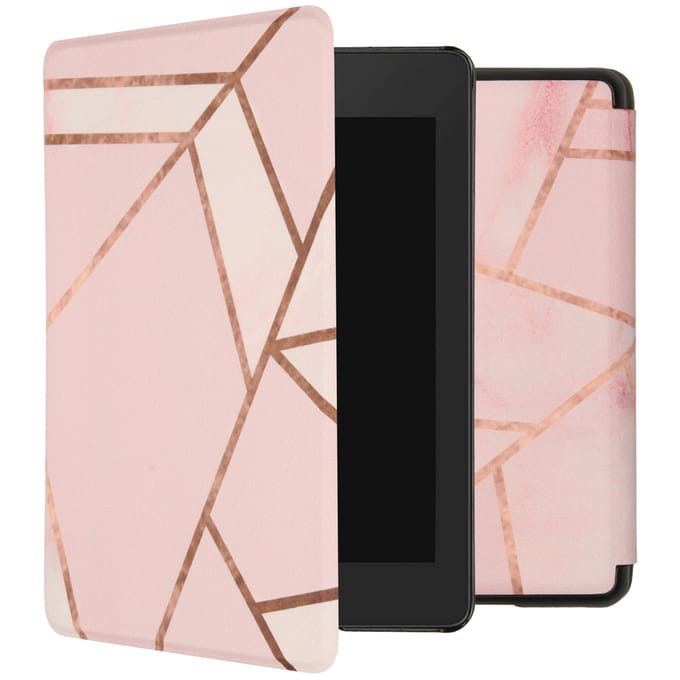 imoshion Design Slim Hard Case Bookcase voor de Amazon Kindle Paperwhite 4 - Pink Graphic