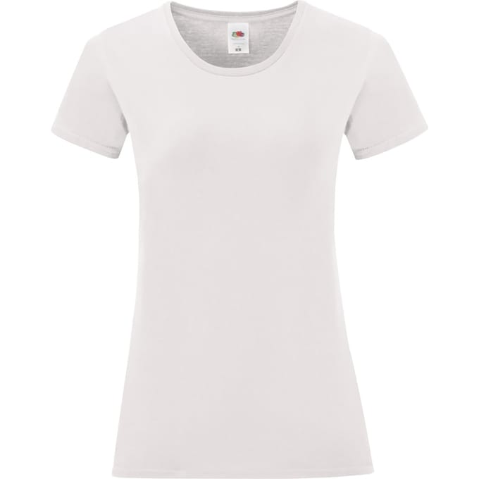 Fruit Of The Vrouwen / Dames Iconische T-Shirt (Wit)
