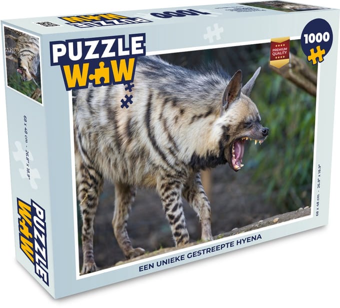 Puzzel Hyena - Planten - Legpuzzel - Puzzel 1000 stukjes volwassenen