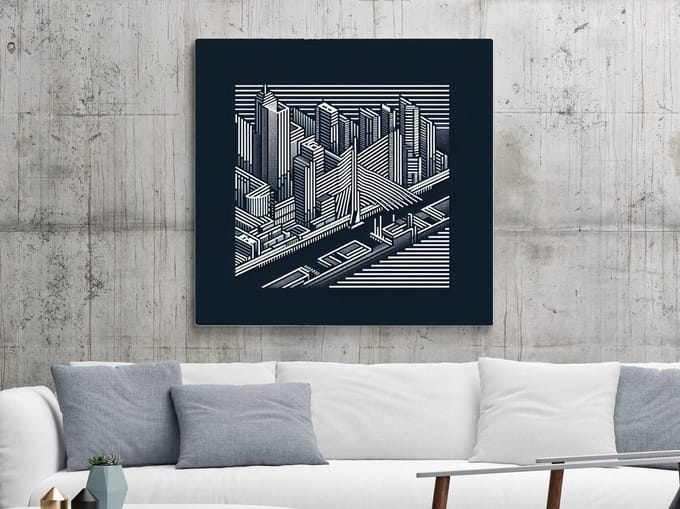 Kunstprint | Wanddecoratie | Dibond | 60 × 60 cm