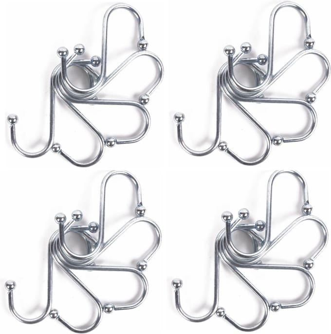 Benson S-haken / ophanghaken - 20-delig - van metaal - 70 mm