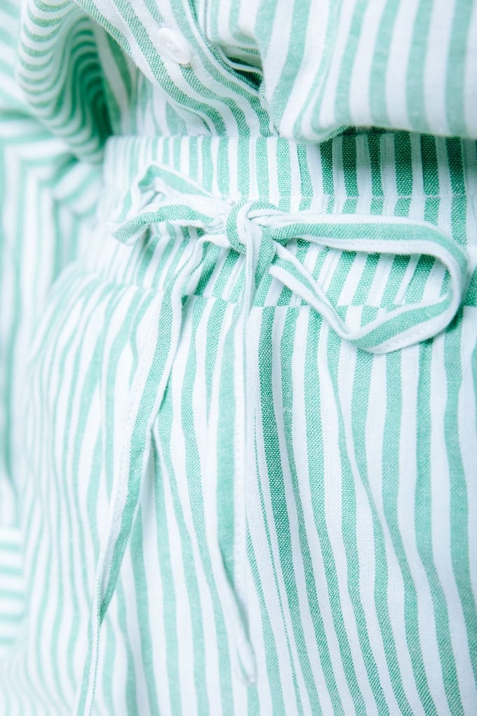 Colourful Rebel Sensa Striped Ruffle Short Bright Green Taglia: M | Pantaloncini Outlet | Donna | Verde
