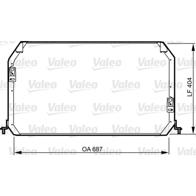 Condensator, airconditioning VALEO 814282