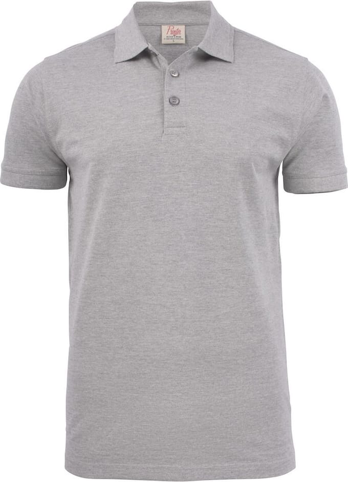 Printer POLO PIQUE SURF STRETCH 2265020 - Grijs Mêlee - 3XL