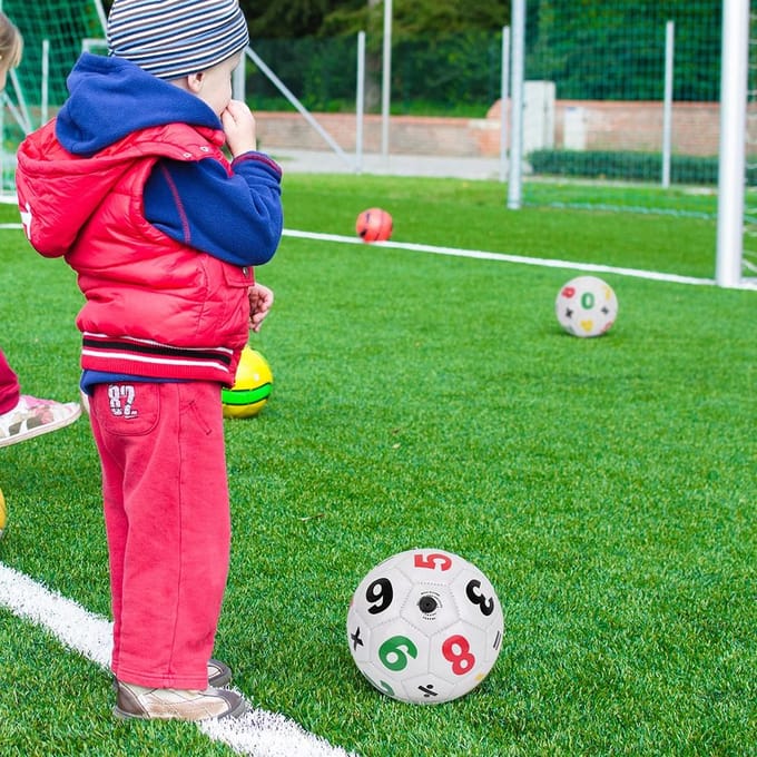 Kinderen Buitensport Voetbal Voetbal Maat 2 Oefening Sportuitrusting(Wit Nummer) white