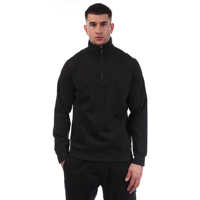Lyle & Scott Heren Hybride Sweatshirt (Zwart)