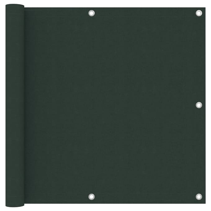 vidaXL - Balkonscherm - 90x500 - cm - oxford - stof - donkergroen