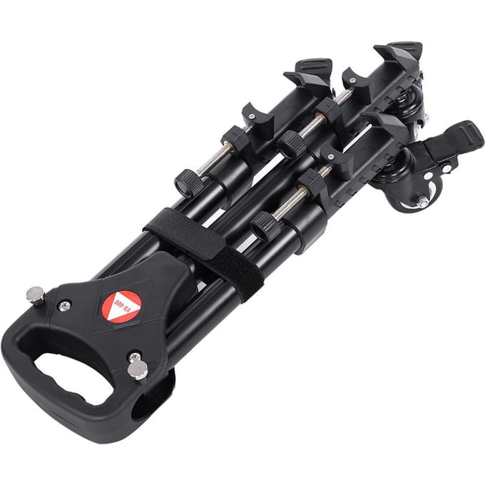 Kingjoy VX-600 Opvouwbare Statief Dolly 3 Wielen Standaard Katrolbasis Universele Camera black