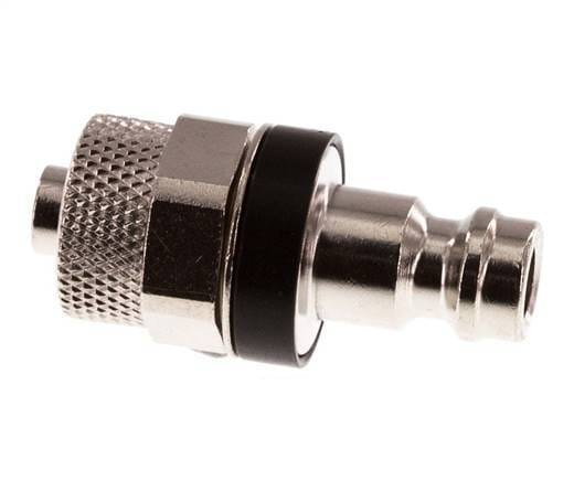 Vernikkeld Messing DN 5 Zwart Luchtkoppeling Insteeknippel 6x8 mm Push-On - CLP5-N-BN-BLA-6