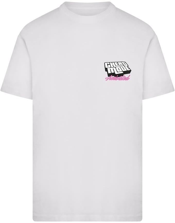 Mister Tee - Cheat Code Activated Heren Tshirt - S - Wit